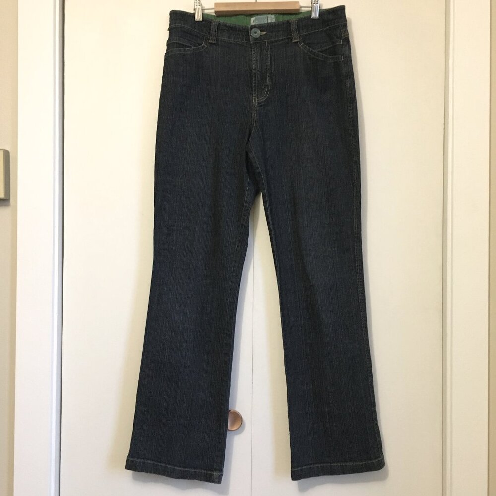 Retro Lois Jeans Straight Leg Pants 34 Dark Blue Denim